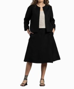 Black Midi Skirt RI3
