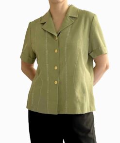 Vintage Green Blouse RI29