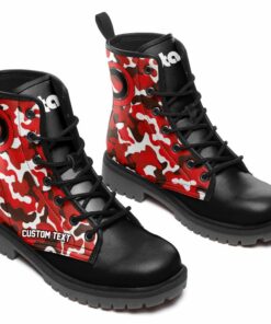Bimota Lace Up Leather Boots Custom Any Logo, Car Model, Or Sport Team