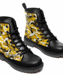 Boss Hoss Lace Up Leather Boots Custom Any Logo, Car Model, Or Sport Team
