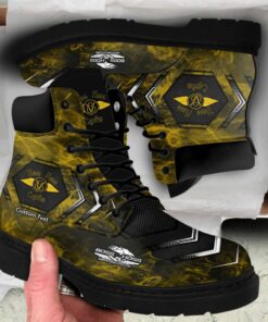 Boss Hoss Lace up Short Leather Boots Custom Any Logo, Car Model, Or Sport Team