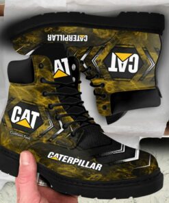 Caterpillar Inc Lace up Short Leather Boots Custom Any Logo, Car Model, Or Sport Team
