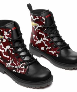 chevy silverado Lace Up Leather Boots Custom Any Logo, Car Model, Or Sport Team