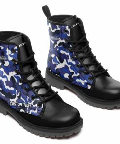 Chrysler Lace Up Leather Boots Custom Any Logo, Car Model, Or Sport Team