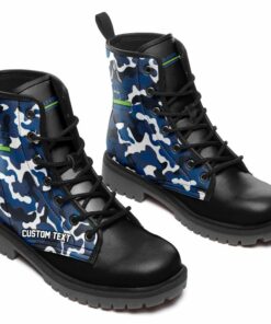 Deutz Fahr Lace Up Leather Boots Custom Any Logo, Car Model, Or Sport Team