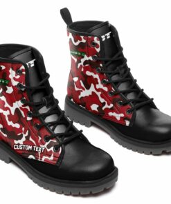Fendt Lace Up Leather Boots Custom Any Logo, Car Model, Or Sport Team