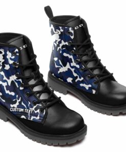 ford bronco Lace Up Leather Boots Custom Any Logo, Car Model, Or Sport Team