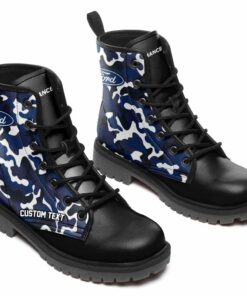 ford performance Lace Up Leather Boots Custom Any Logo, Car Model, Or Sport Team