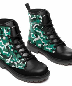 ford thunderbird Lace Up Leather Boots Custom Any Logo, Car Model, Or Sport Team