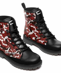 GMC Lace Up Leather Boots Custom Any Logo, Car Model, Or Sport Team