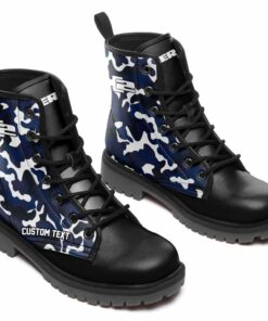 Hummer H2 Lace Up Leather Boots Custom Any Logo, Car Model, Or Sport Team