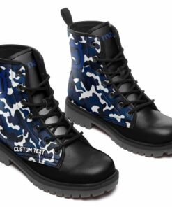 Husqvarna Lace Up Leather Boots Custom Any Logo, Car Model, Or Sport Team