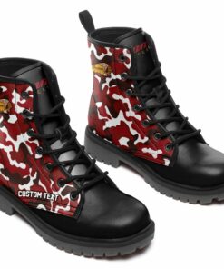 Indian Lace Up Leather Boots Custom Any Logo, Car Model, Or Sport Team