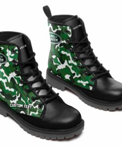 Land Rover Lace Up Leather Boots Custom Any Logo, Car Model, Or Sport Team