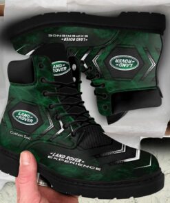 Land Rover Lace up Short Leather Boots Custom Any Logo, Car Model, Or Sport Team