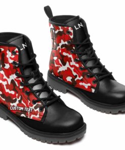 Lincoln Lace Up Leather Boots Custom Any Logo, Car Model, Or Sport Team