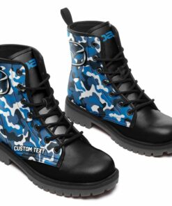 Mazda Lace Up Leather Boots Custom Any Logo, Car Model, Or Sport Team
