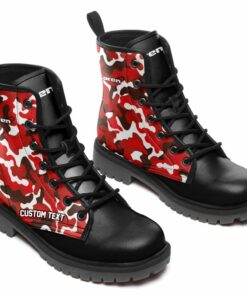 McLaren Automotive Lace Up Leather Boots Custom Any Logo, Car Model, Or Sport Team
