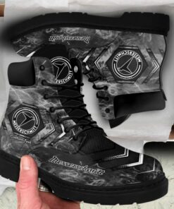 Messerschmitt Lace up Short Leather Boots Custom Any Logo, Car Model, Or Sport Team