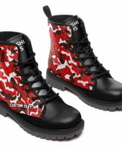 Mitsubishi Lace Up Leather Boots Custom Any Logo, Car Model, Or Sport Team