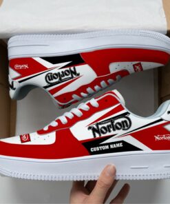 Norton Motorcycle Company vintage shoes, Custom any logo or Car model