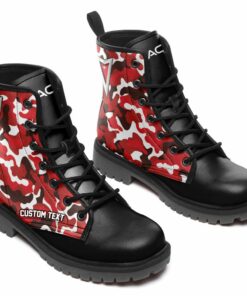 Pontiac Lace Up Leather Boots Custom Any Logo, Car Model, Or Sport Team