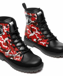 Ram Lace Up Leather Boots Custom Any Logo, Car Model, Or Sport Team
