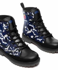 SAAB Lace Up Leather Boots Custom Any Logo, Car Model, Or Sport Team