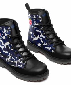 Scania Lace Up Leather Boots Custom Any Logo, Car Model, Or Sport Team