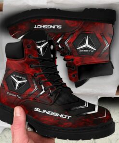 Slingshort Lace up Short Leather Boots Custom Any Logo, Car Model, Or Sport Team