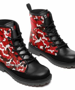 Suzuki Hayabusa Lace Up Leather Boots Custom Any Logo, Car Model, Or Sport Team