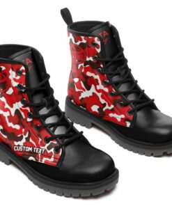 toyota racing Lace Up Leather Boots Custom Any Logo, Car Model, Or Sport Team