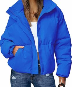 Winter Cropped Puffer Quilted Jacket RI77