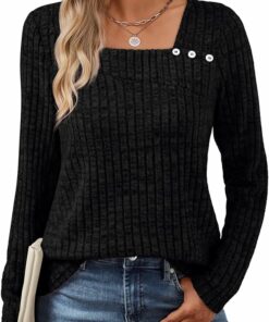 Casual Tunic  Square Neck Top RI3