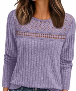 Fashion Lace Long Sleeve Shirt RI7