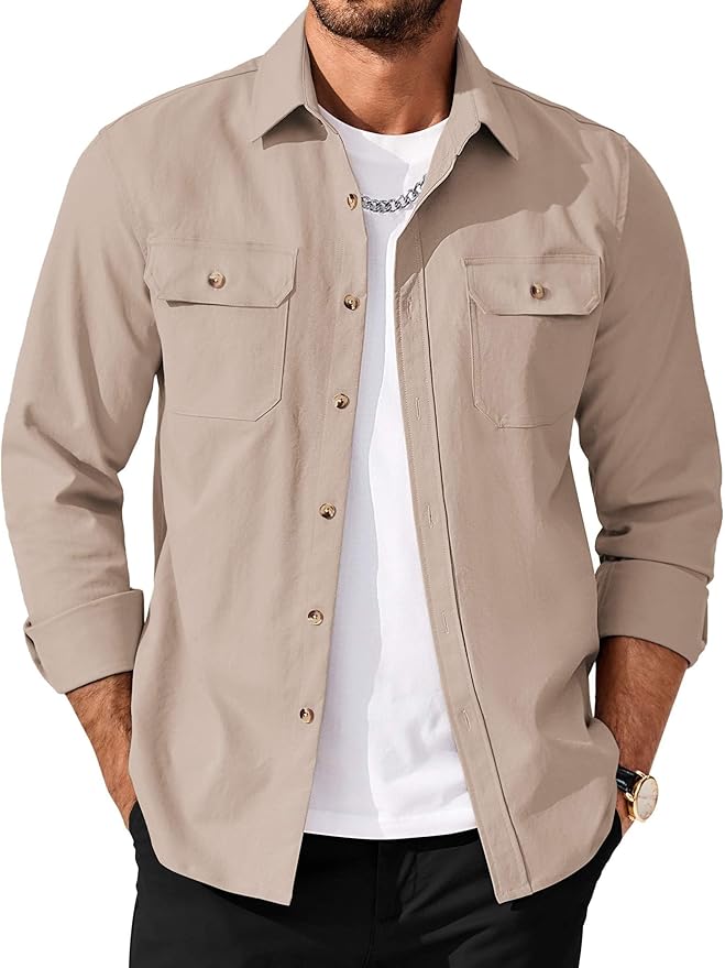 Men's Lightweight Jacket With Flap Pockets RI46