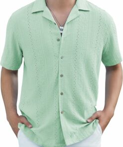 Men's Casual Button Down Shirt RI49