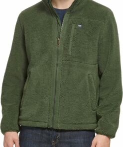 Men's Chest Pocket Sherpa Fleece Jacket RI48