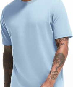 Men's Light Blue Cotton Tee RI42