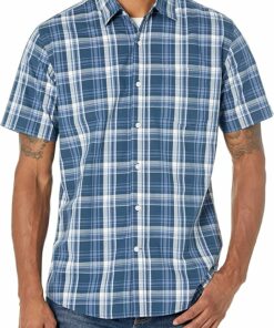 Men's Regular-Fit Short-Sleeve Poplin Shirt RI45