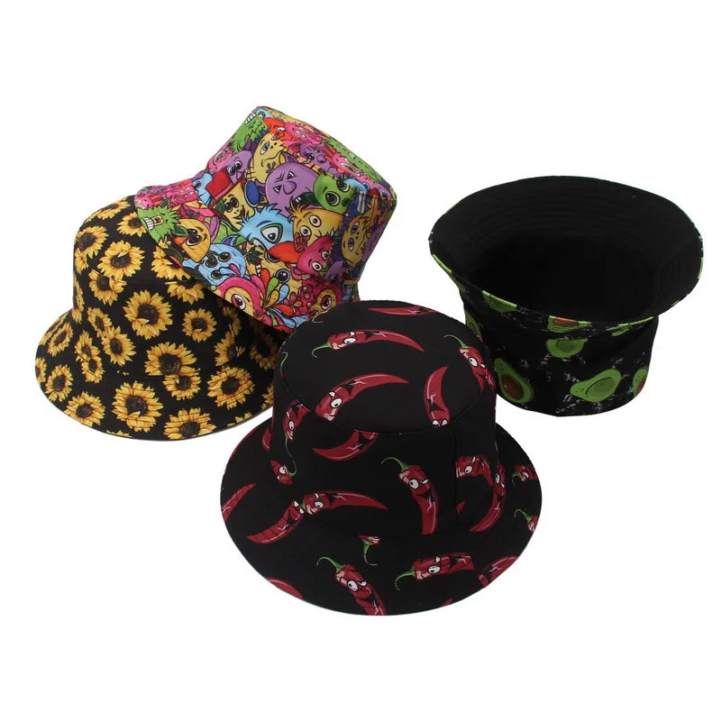 Avocado Cotton Bucket Hat Sun Hat - Image 2