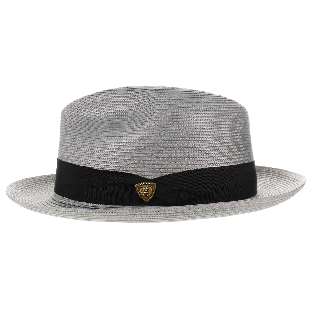 Black Straw Fedora Hat - Image 9