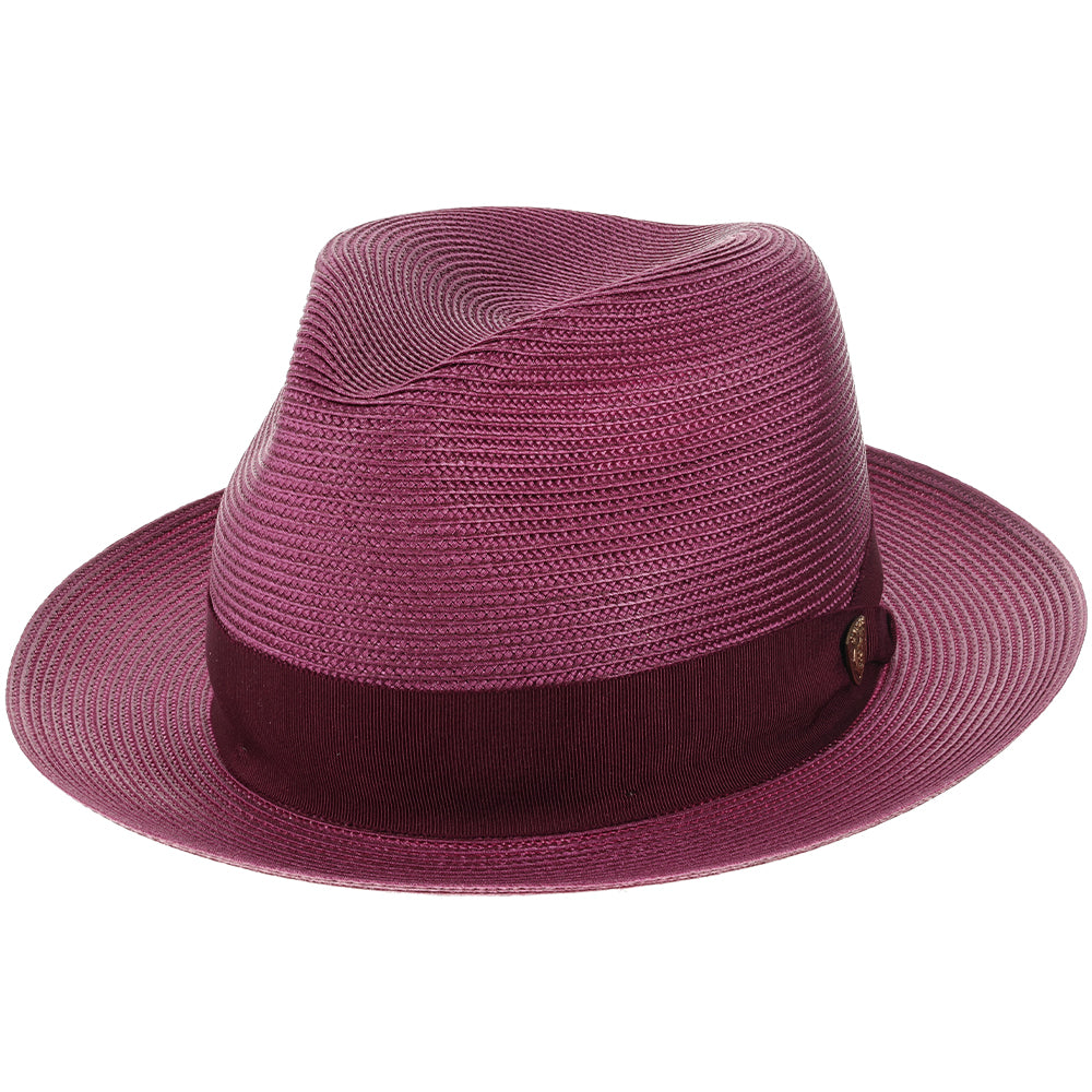 Black Straw Fedora Hat - Image 8