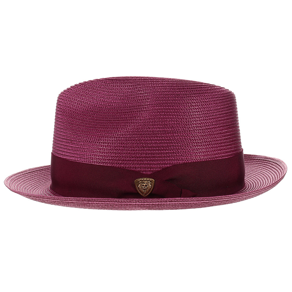 Black Straw Fedora Hat - Image 6