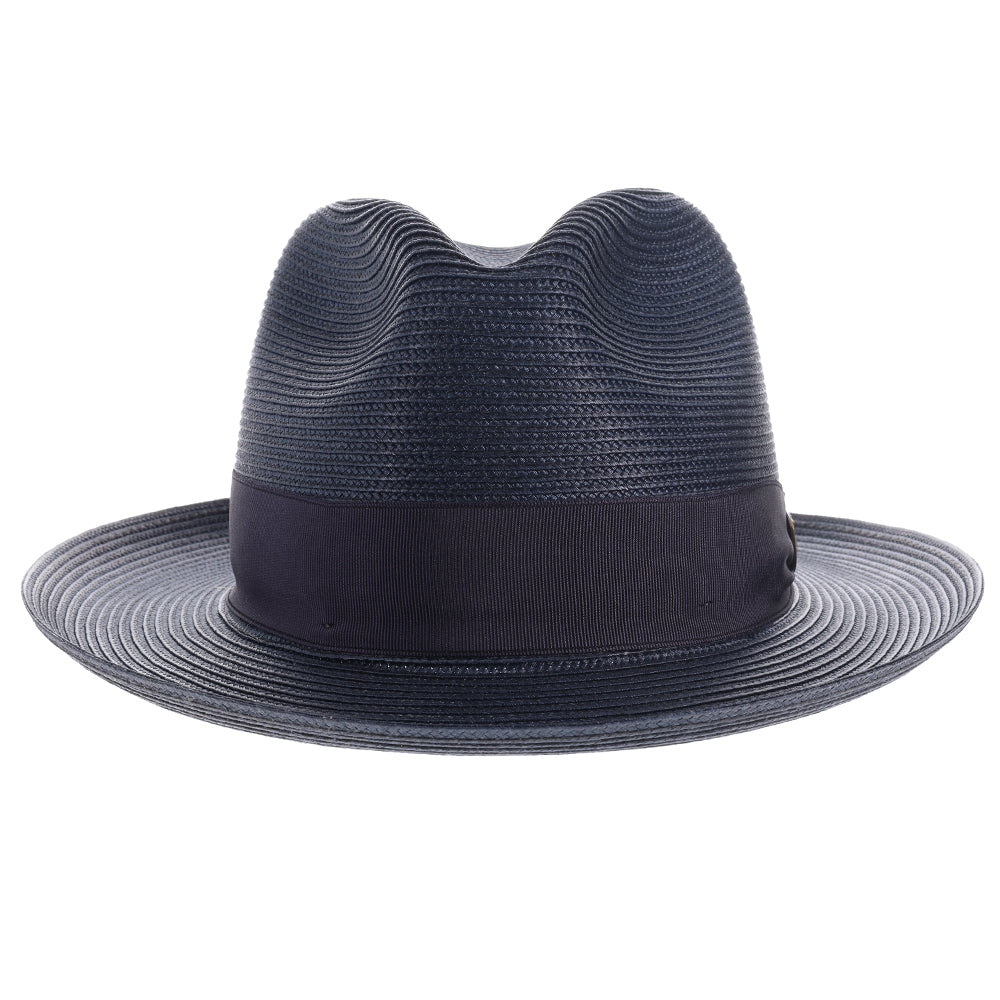 Burgundy Straw Fedora Hat - Image 9