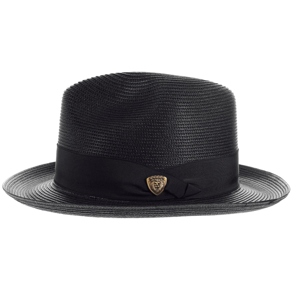 Burgundy Straw Fedora Hat - Image 12