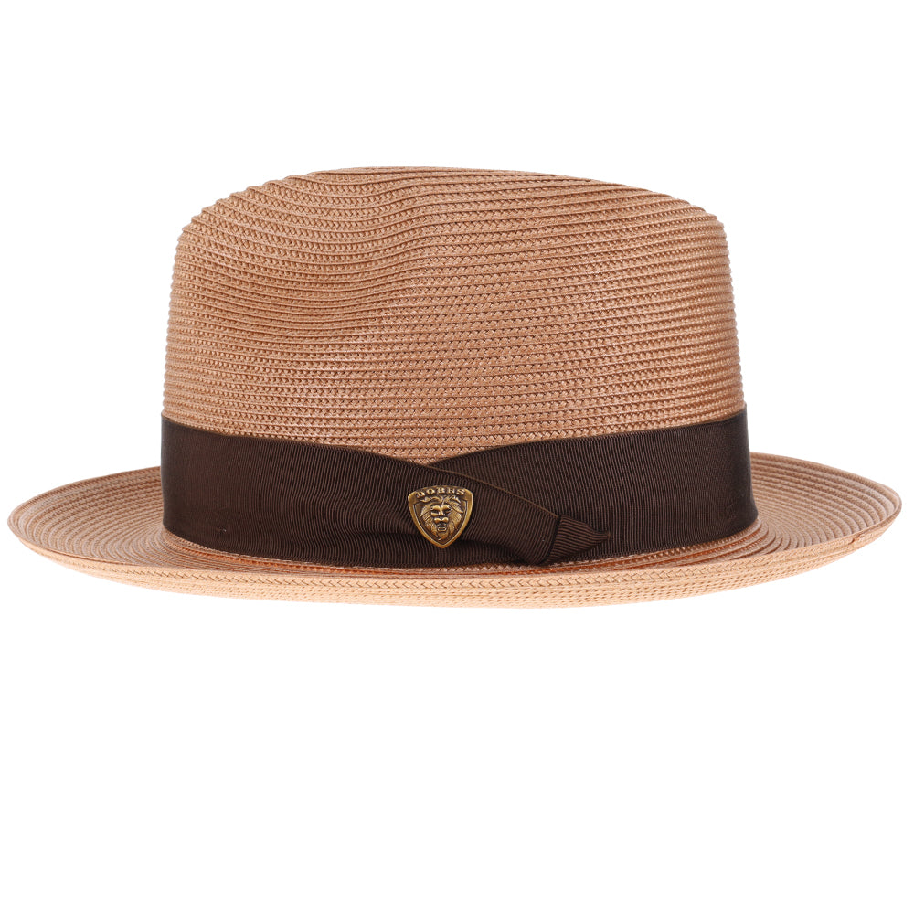 Burgundy Straw Fedora Hat - Image 10