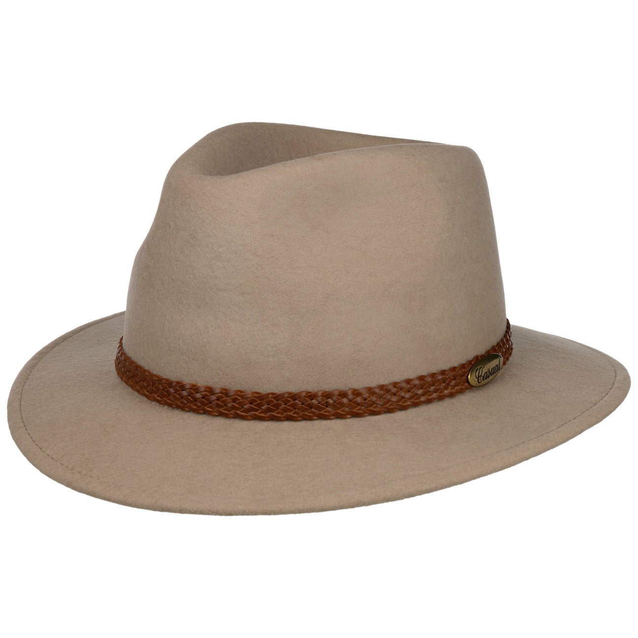 Casual Light Traveller Felt Fedora Hat - Image 10