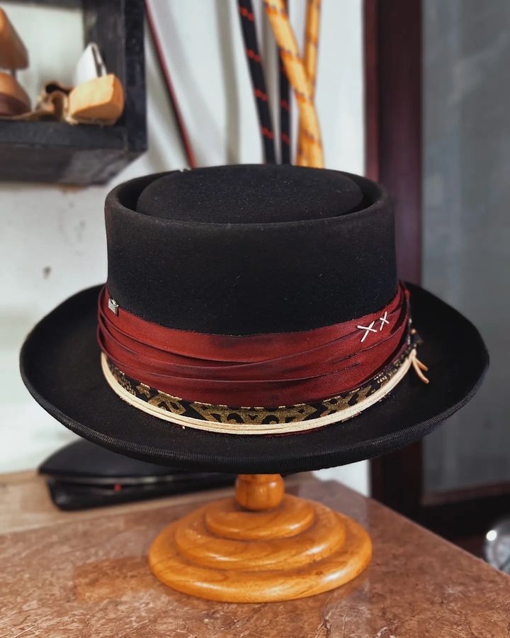 Classic Felt Pork Pie Hat - Image 8