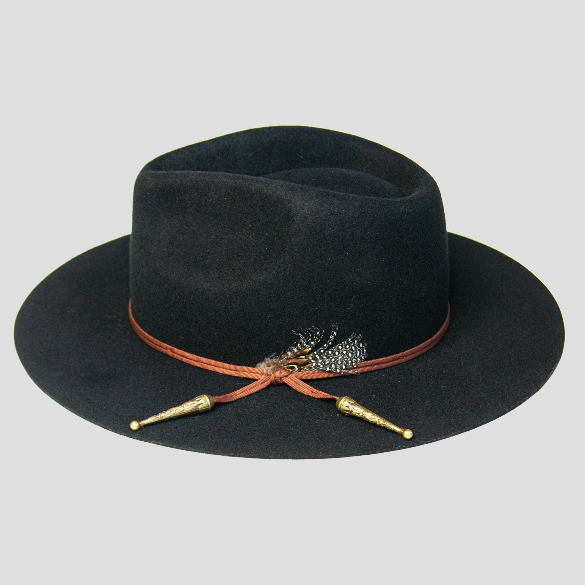 Classic Men's Felt Black Fedora Hat - Image 2